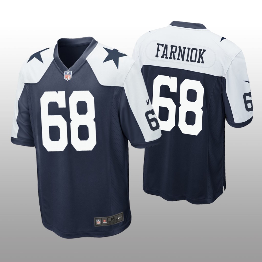 Dallas Cowboys Matt Farniok Navy Jersey Alternate Game - Men's
