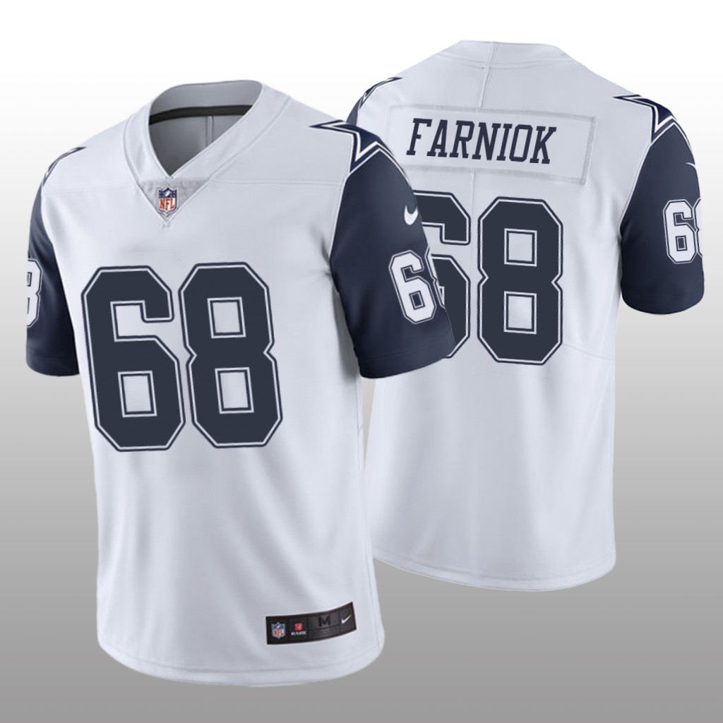 Dallas Cowboys Matt Farniok White Jersey Color Rush Limited - Men's