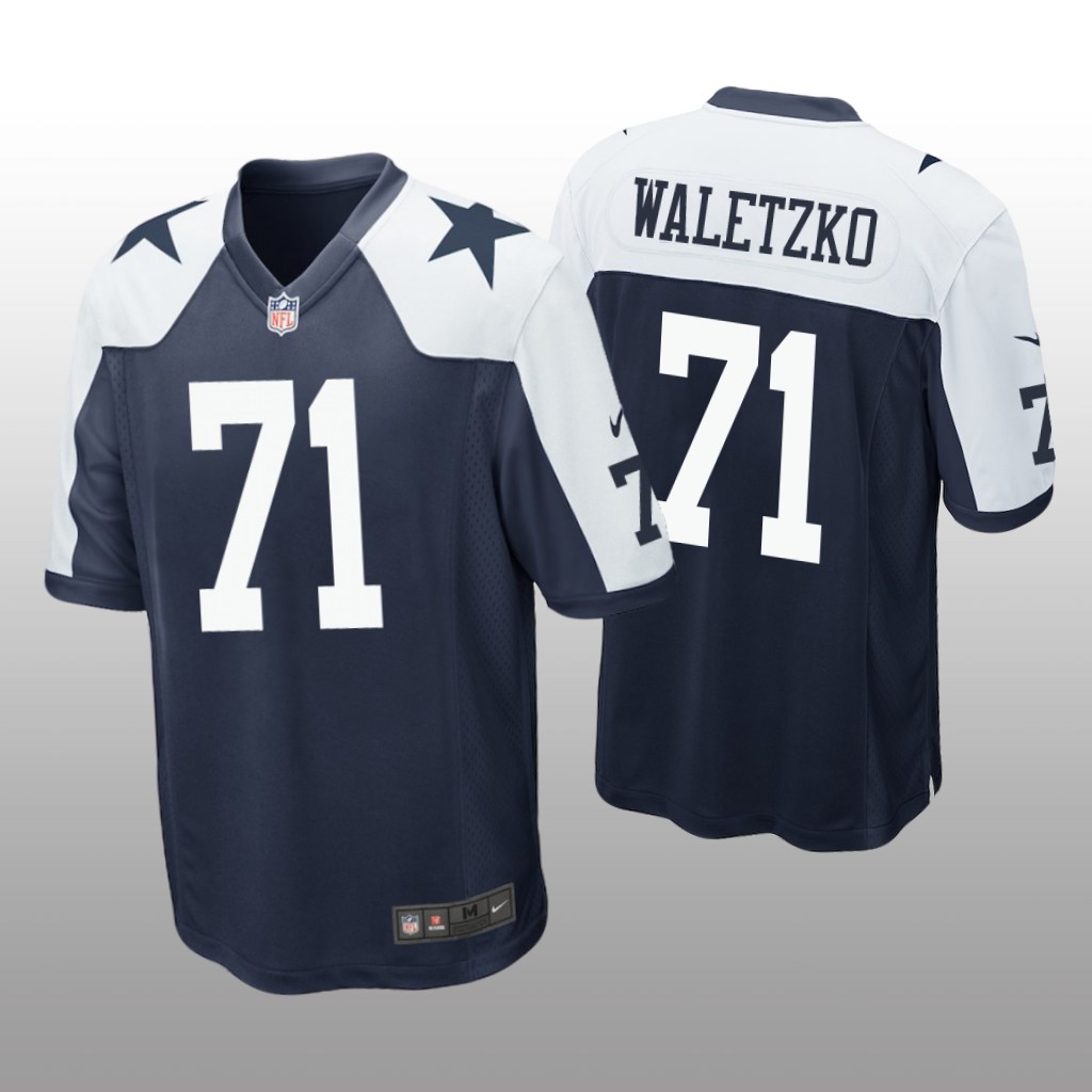 Dallas Cowboys Matt Waletzko Navy Jersey Alternate Game - Men's