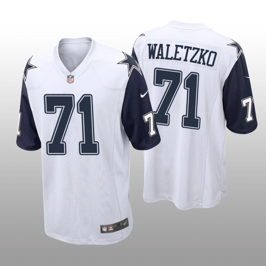 Dallas Cowboys Matt Waletzko White Jersey Alternate Game - Men's