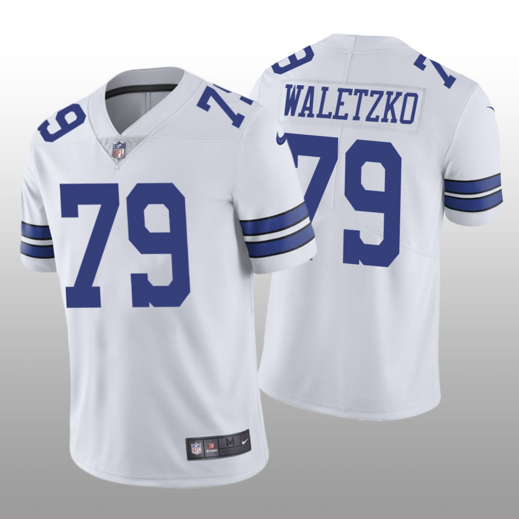 Dallas Cowboys Matt Waletzko White Jersey Vapor Limited - Men's