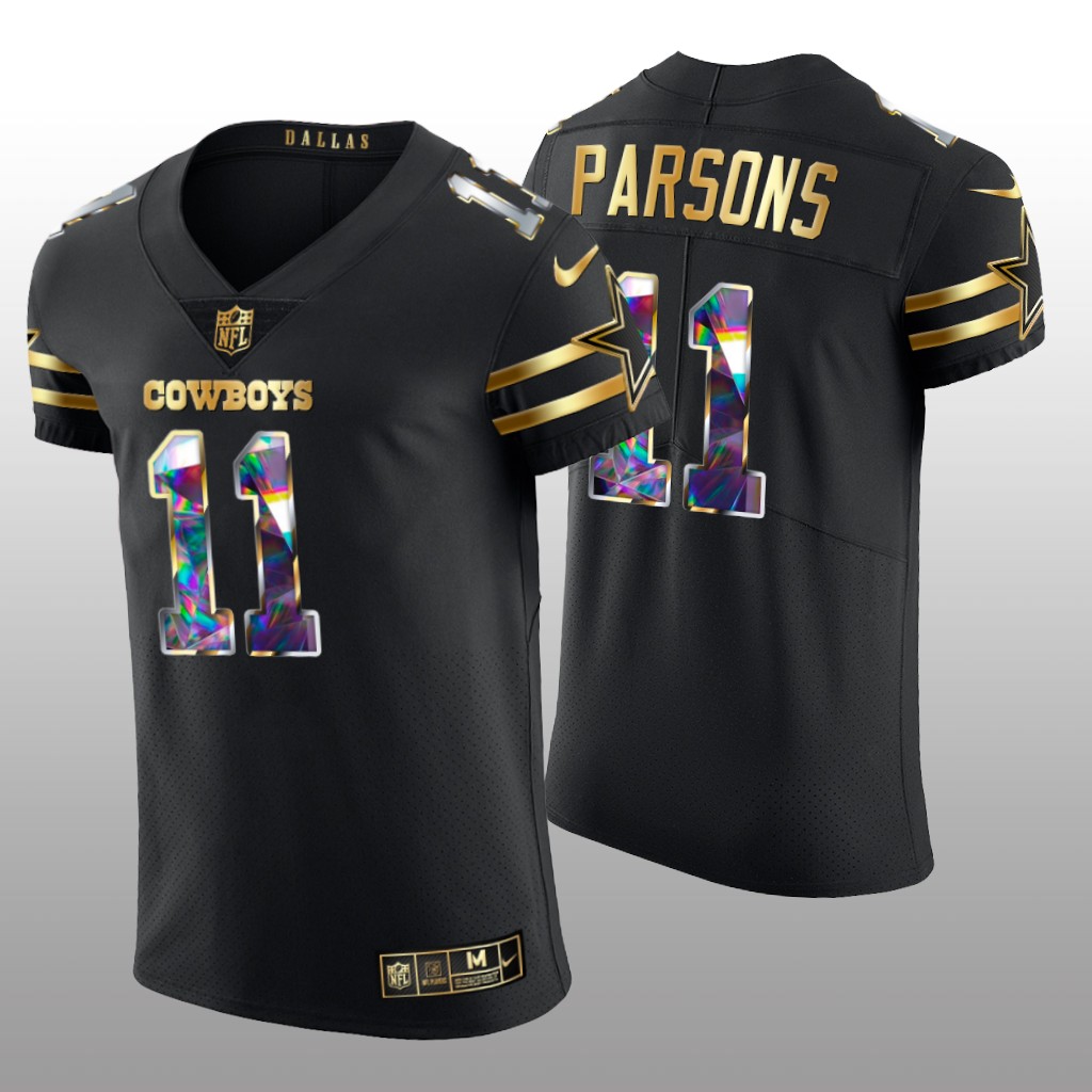 Dallas Cowboys Micah Parsons Black Golden Edition 2021 NFL Defensive Rookie of the Year - Men's