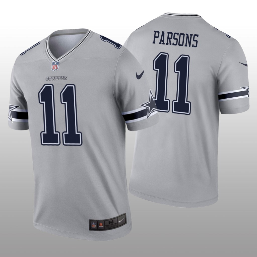 Dallas Cowboys Micah Parsons Gray Jersey Inverted Legend - Men's