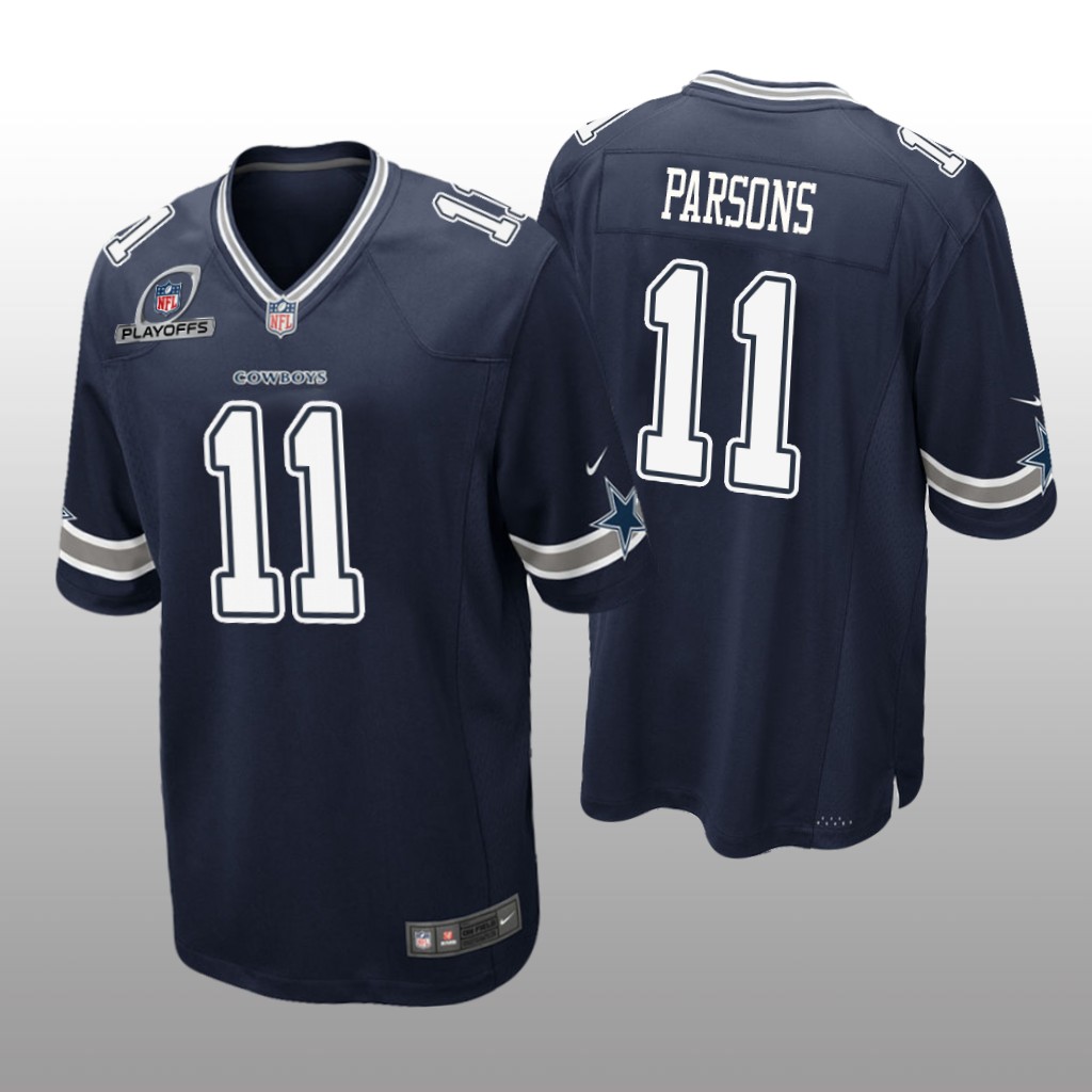 Dallas Cowboys Micah Parsons Navy Game 2021 NFL Playoffs Patch - Men's