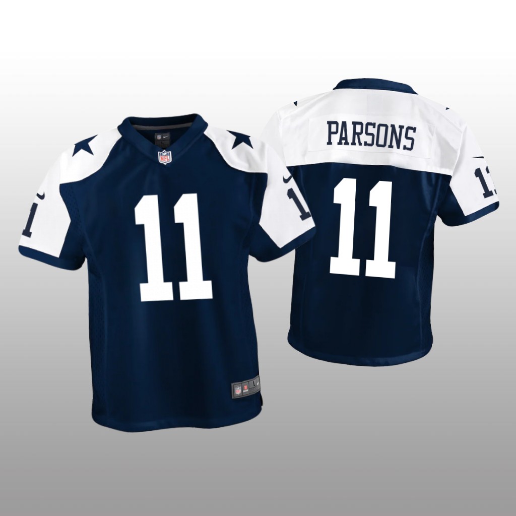 Dallas Cowboys Micah Parsons Navy Jersey Alternate Game - Youth