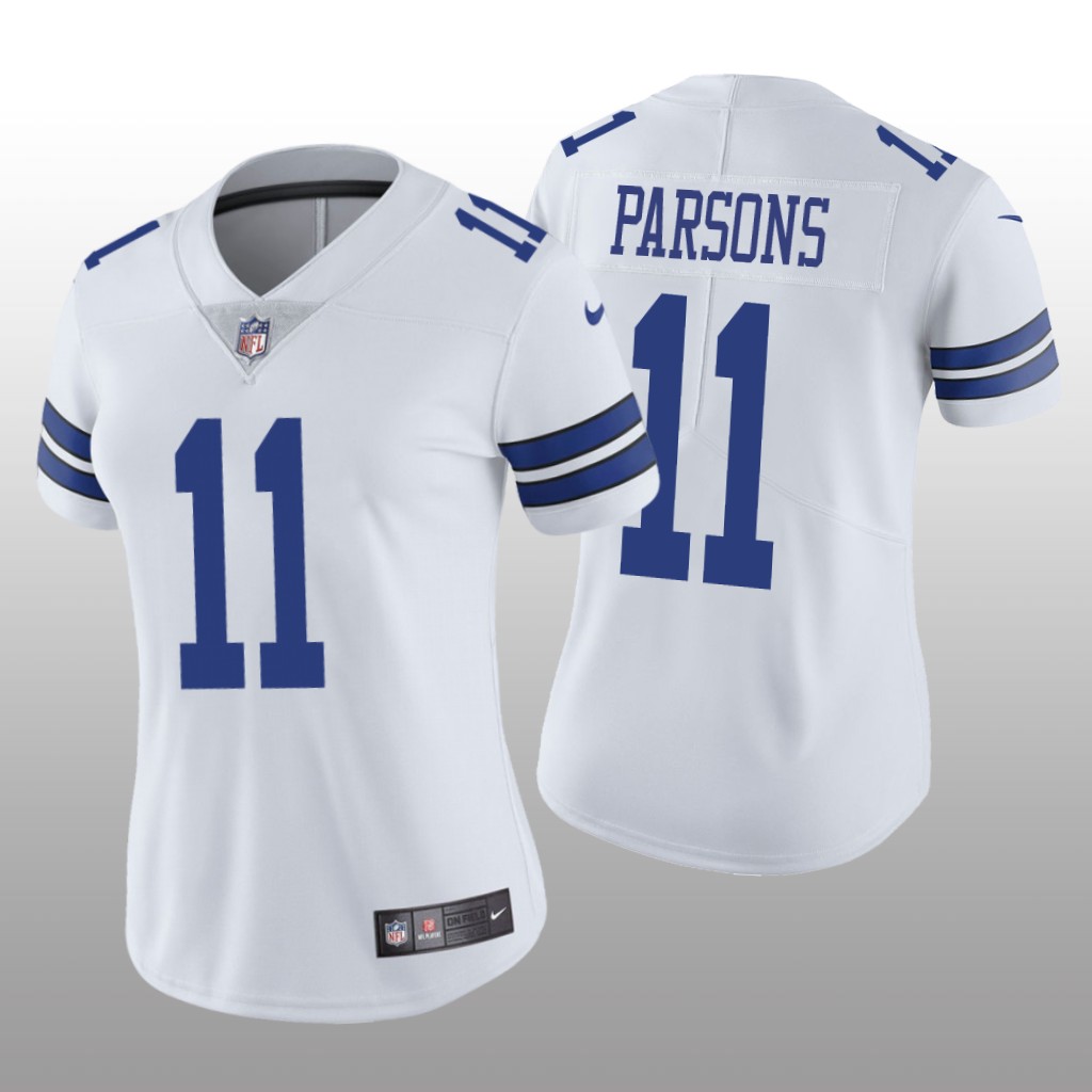 Dallas Cowboys Micah Parsons White Jersey Vapor Limited - Women's