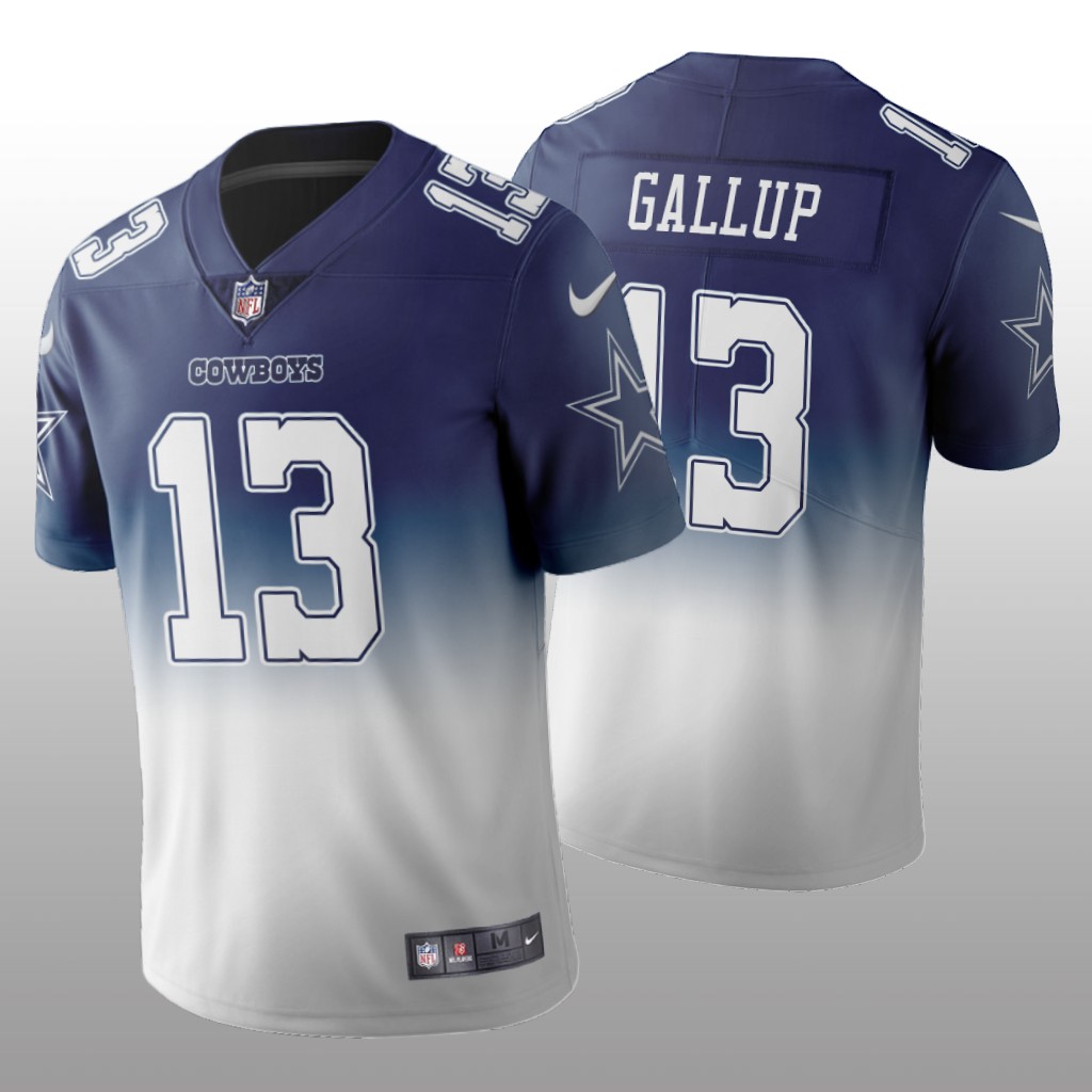 Dallas Cowboys Michael Gallup Navy Gradient Jersey Color Crash - Men's