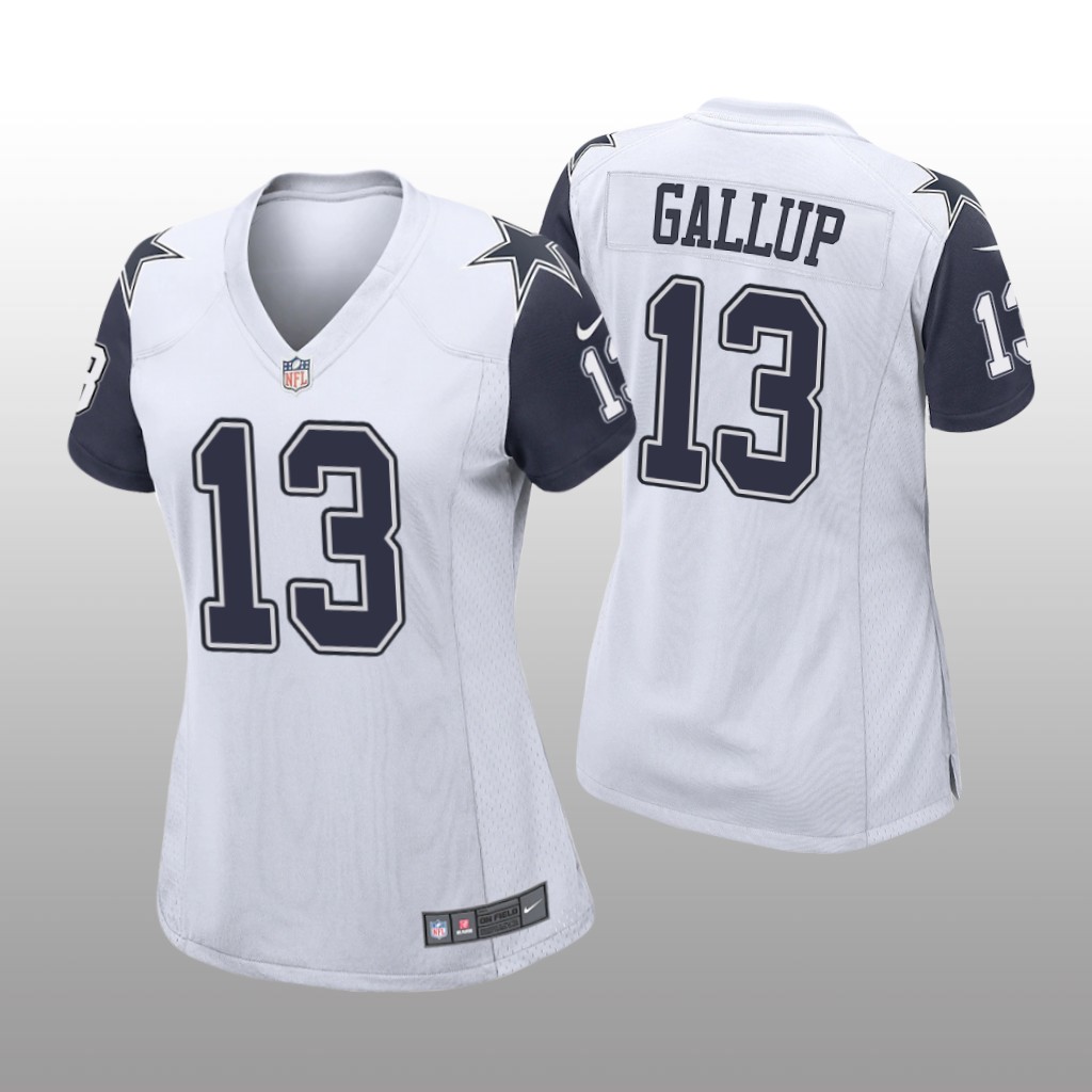 Dallas Cowboys Michael Gallup White Jersey Alternate Game - Women's