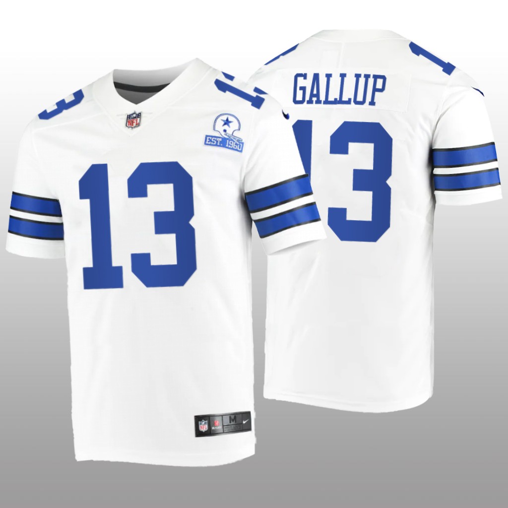 Dallas Cowboys Michael Gallup White Vintage Jersey 60th Season - Men's