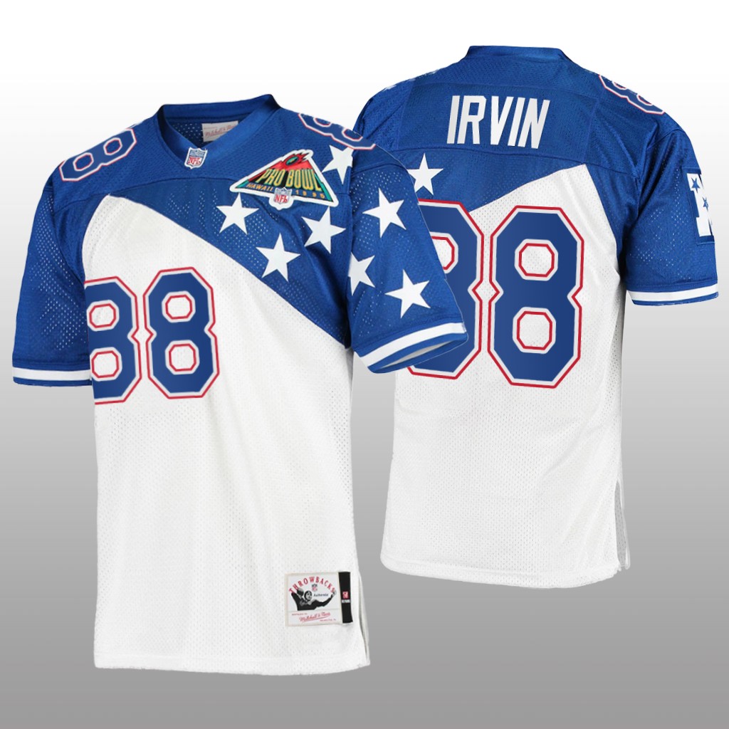Dallas Cowboys Michael Irvin White Blue NFC Jersey 1994 Pro Bowl - Men's