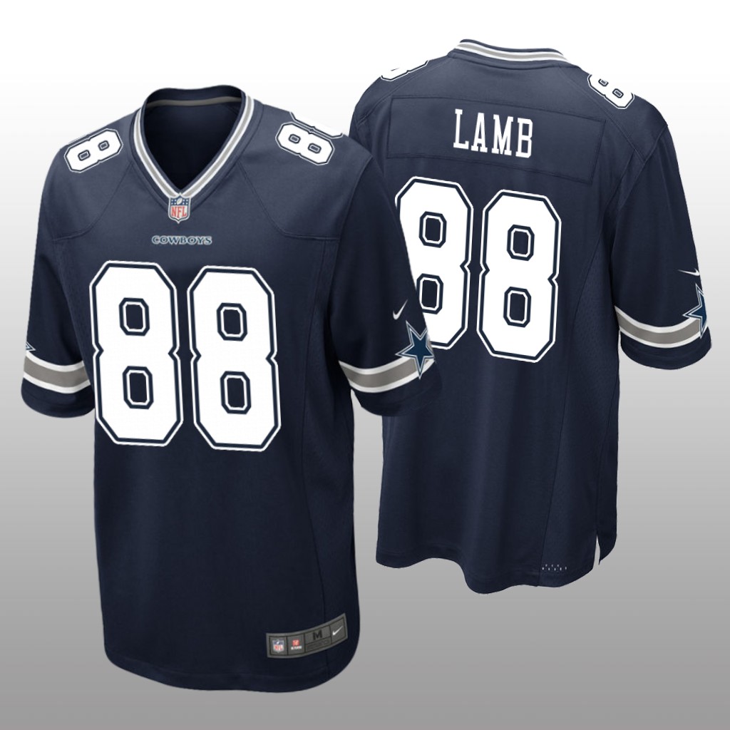 Dallas Cowboys Navy 2020 NFL Draft CeeDee Lamb Game Jersey