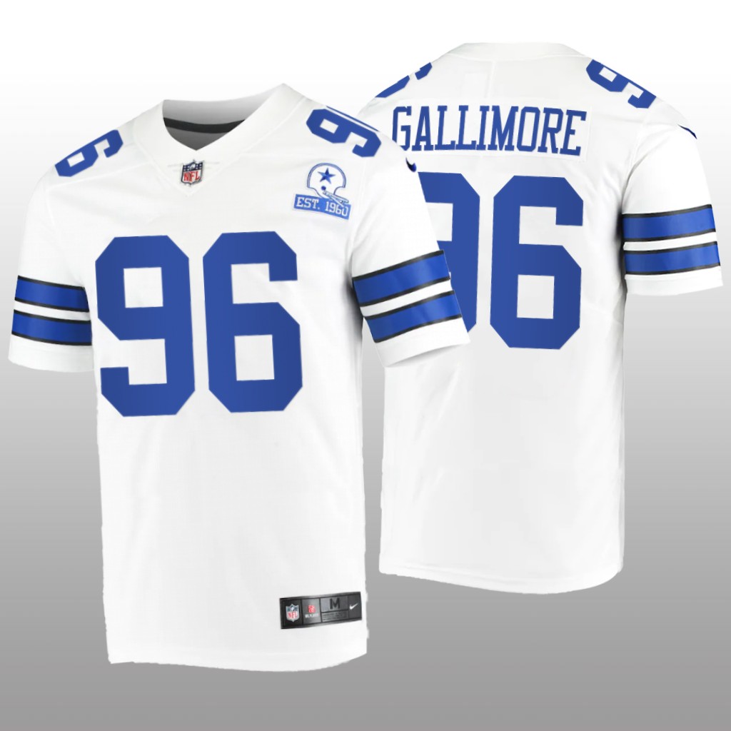 Dallas Cowboys Neville Gallimore White Vintage Jersey 60th Season - Men's