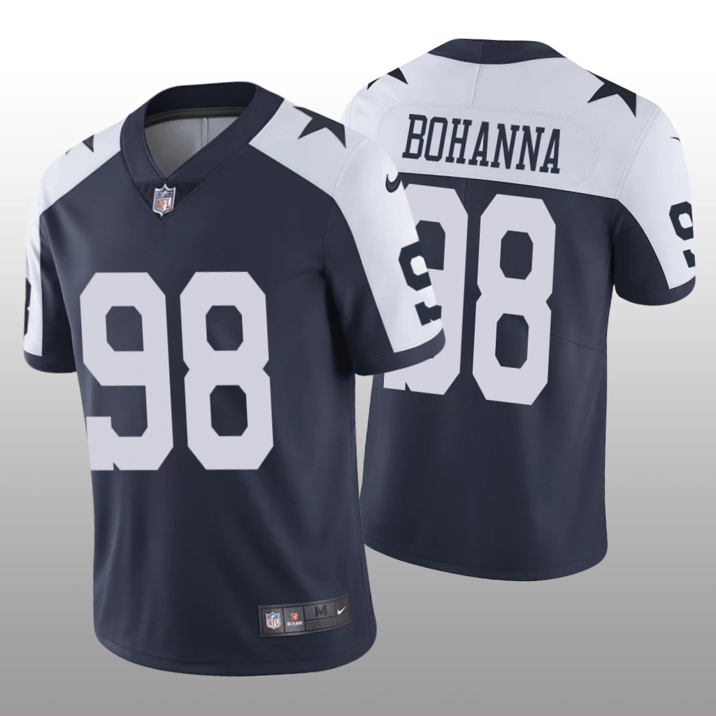 Dallas Cowboys Quinton Bohanna Navy Jersey Vapor Limited - Men's