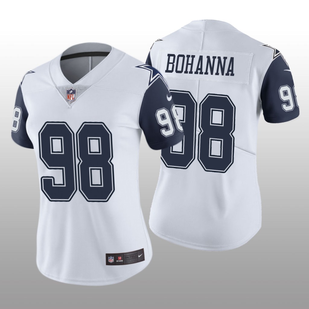 Dallas Cowboys Quinton Bohanna White Jersey Color Rush Limited - Women's