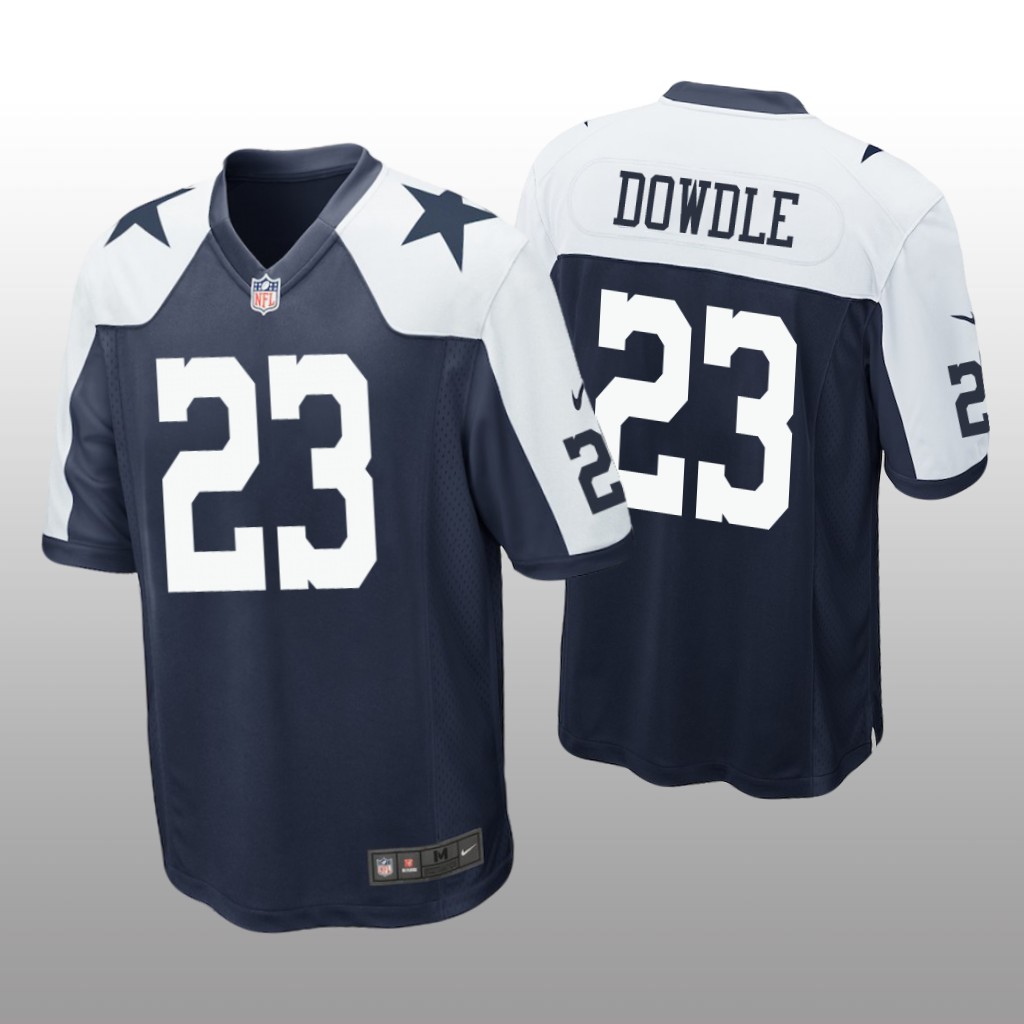 Dallas Cowboys Rico Dowdle Navy Jersey Alternate Game - Men's