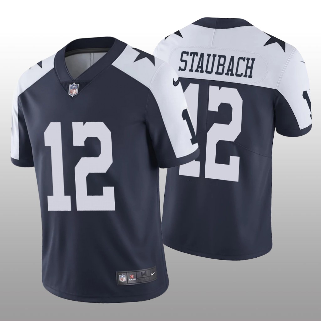 Dallas Cowboys Roger Staubach Navy Jersey Alternate Vapor Limited Vapor Limited - Men's
