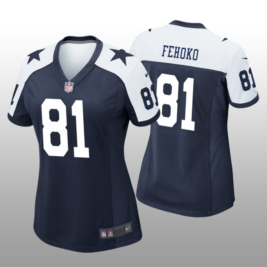 Dallas Cowboys Simi Fehoko Navy Jersey Alternate Game - Women's