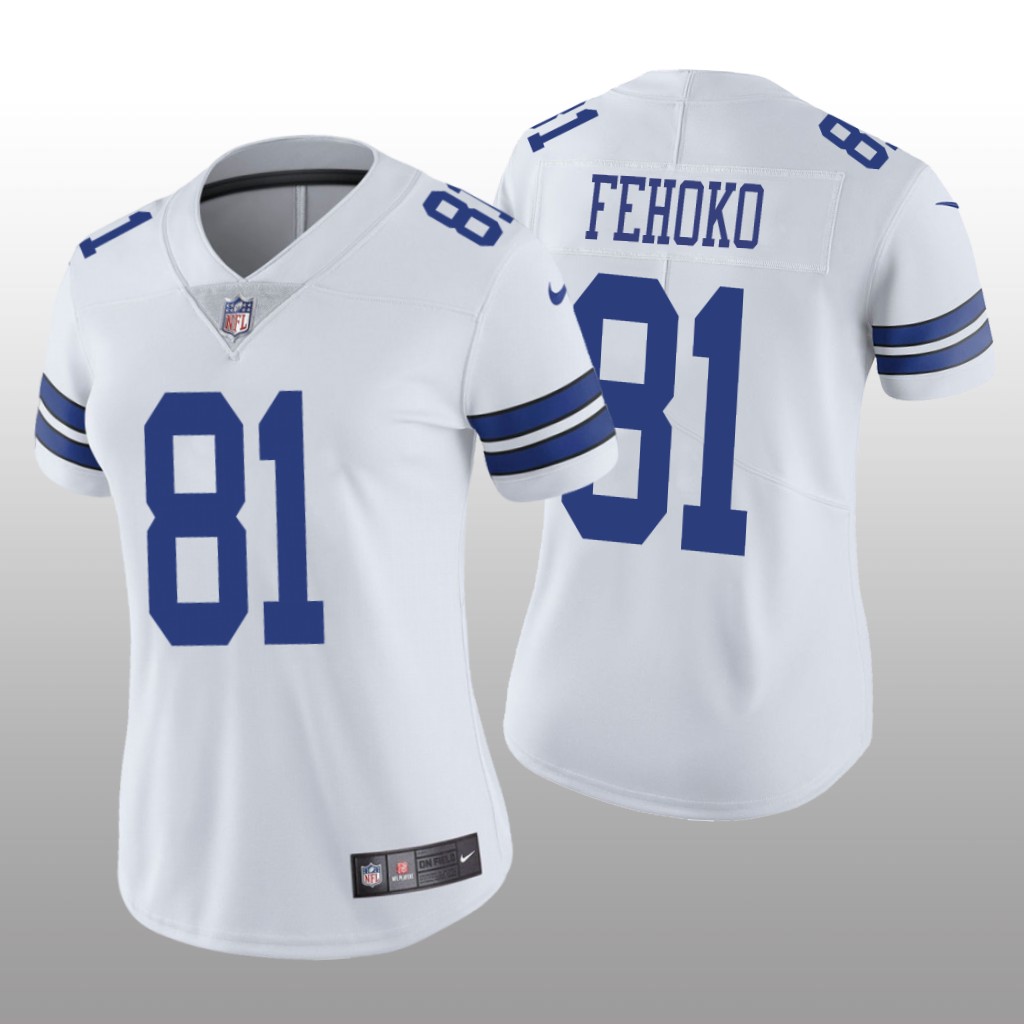 Dallas Cowboys Simi Fehoko White Jersey Vapor Limited - Women's