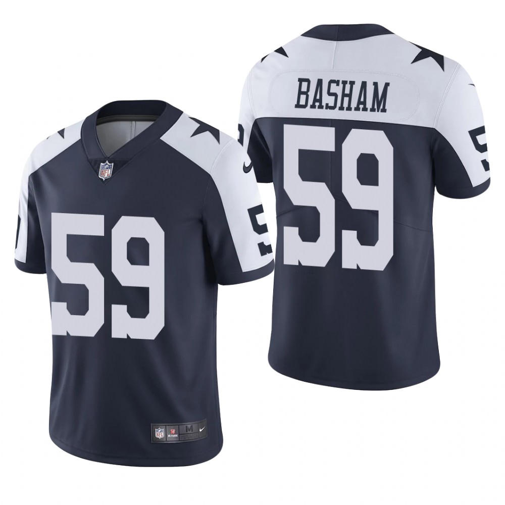 Dallas Cowboys Tarell Basham Navy Jersey Vapor Limited - Men's