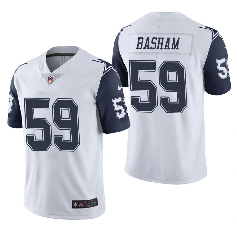 Dallas Cowboys Tarell Basham White Jersey Color Rush Limited - Men's