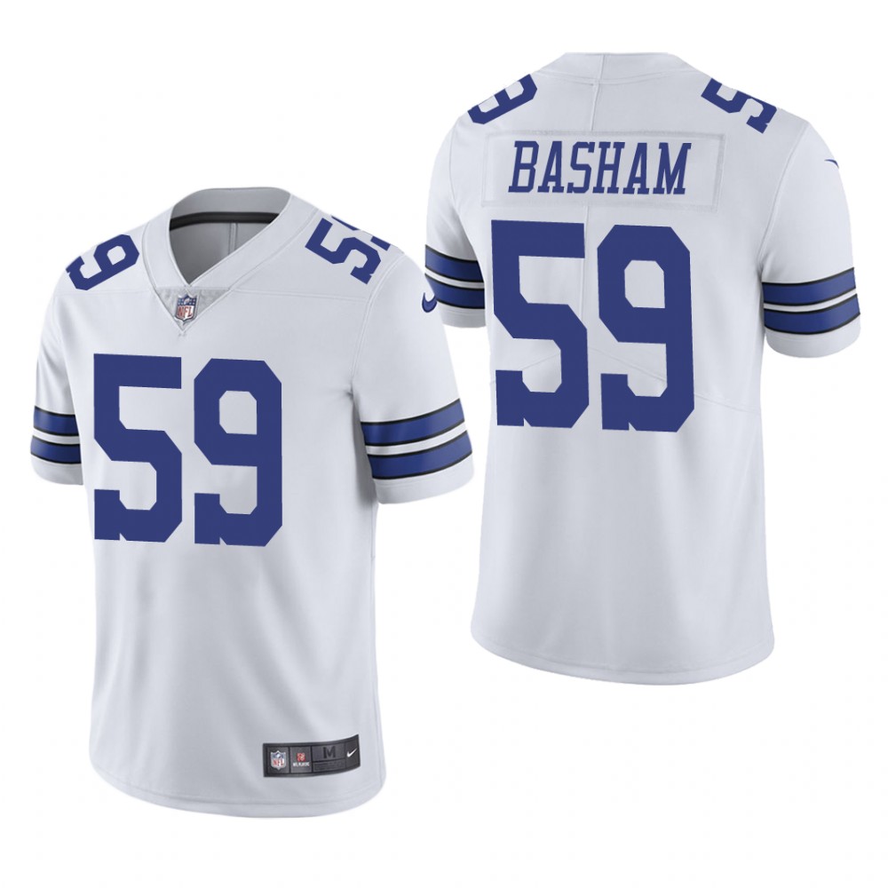 Dallas Cowboys Tarell Basham White Jersey Vapor Limited - Men's