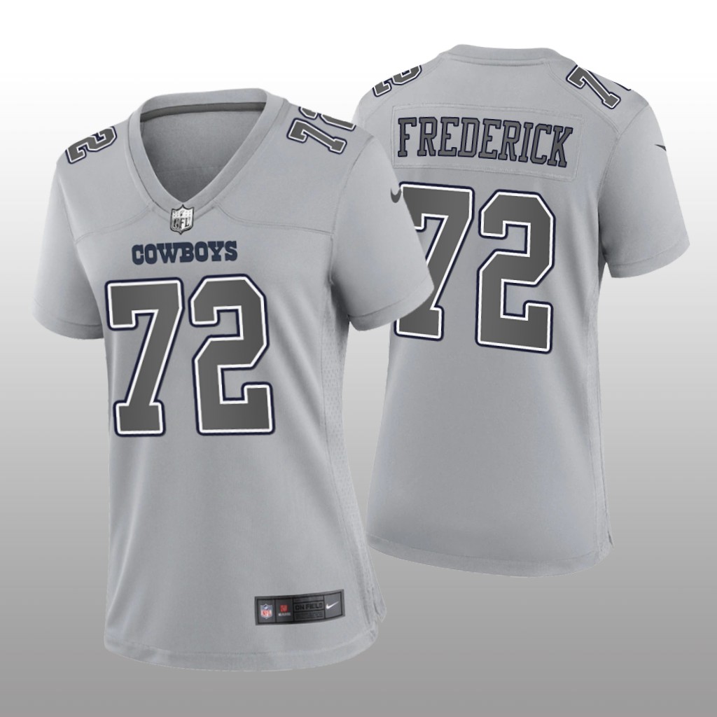 Dallas Cowboys Travis Frederick Gray Jersey Atmosphere Fashion Game - Women's