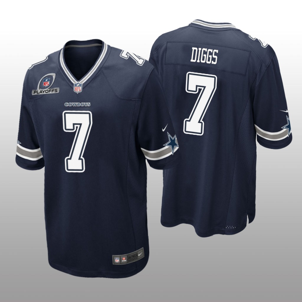Dallas Cowboys Trevon Diggs Navy Game 2021 NFL Playoffs Patch - Men's