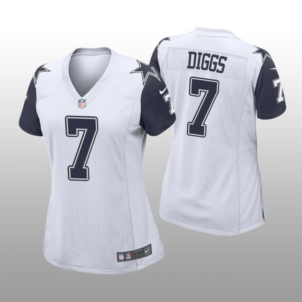 Dallas Cowboys Trevon Diggs White Jersey Alternate Game - Women's