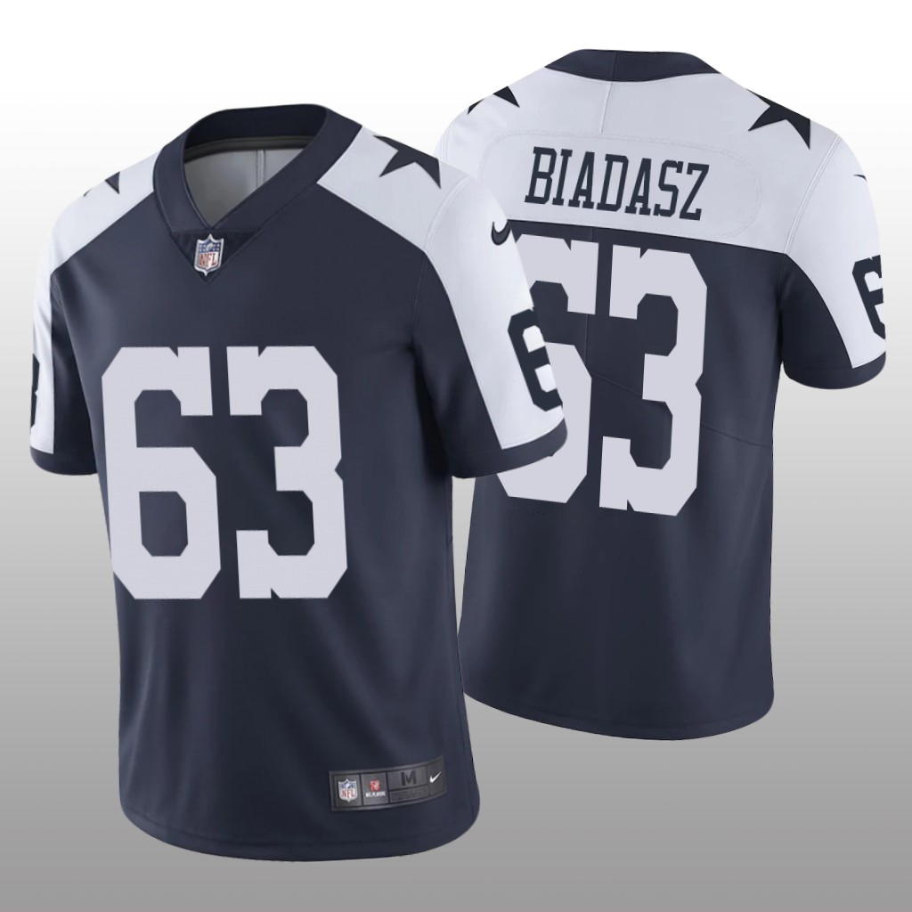 Dallas Cowboys Tyler Biadasz Navy Jersey Vapor Limited - Men's