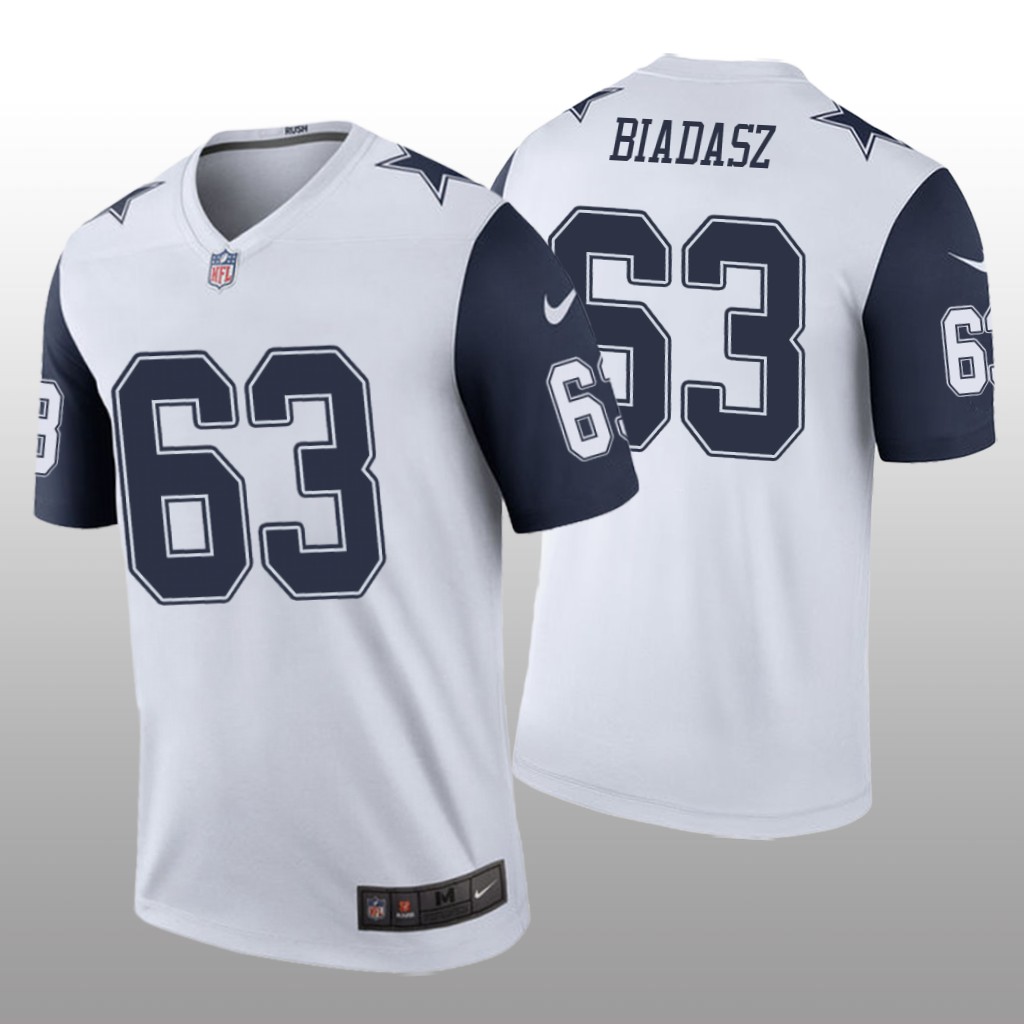 Dallas Cowboys Tyler Biadasz White Jersey Color Rush Legend - Men's