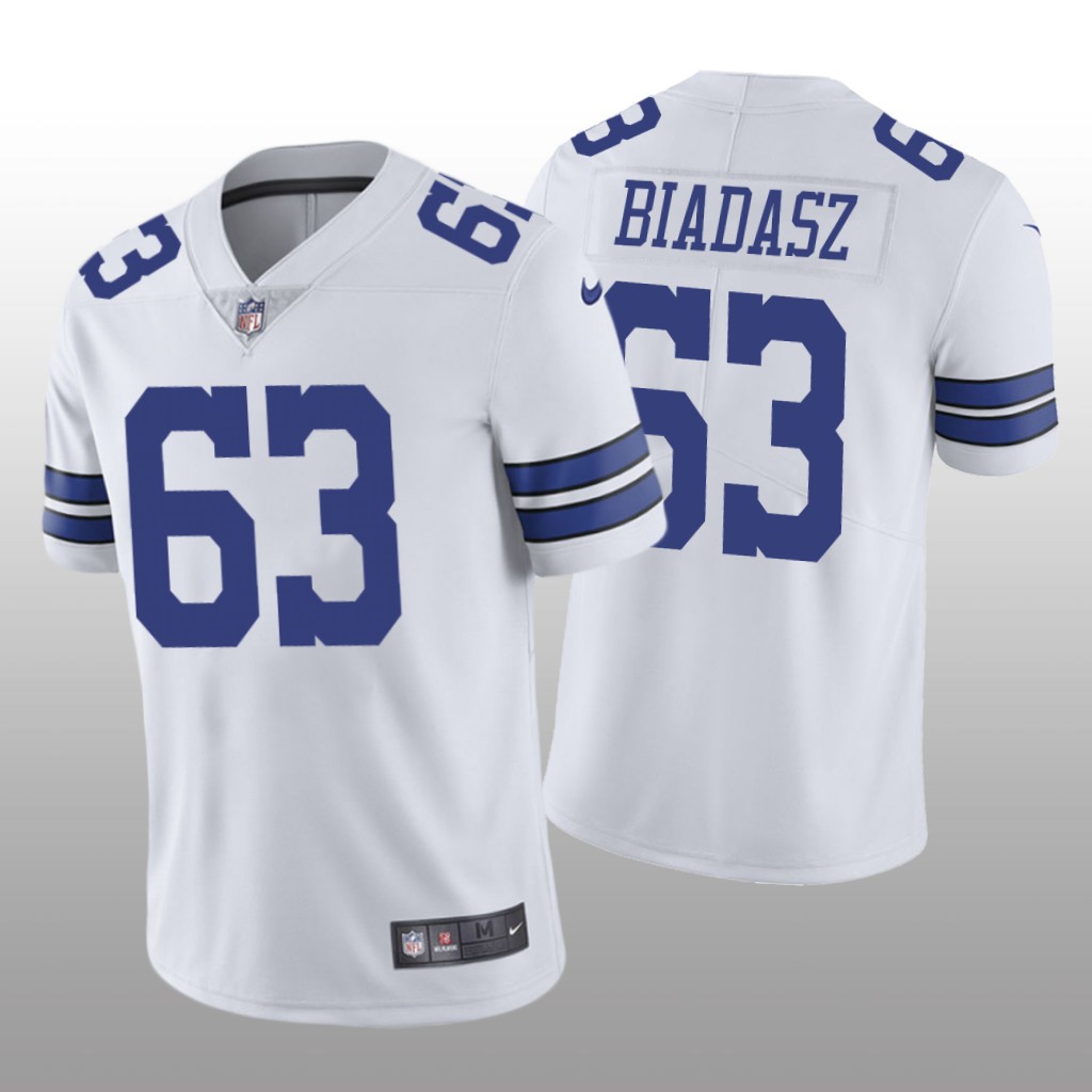 Dallas Cowboys Tyler Biadasz White Jersey Vapor Limited - Men's