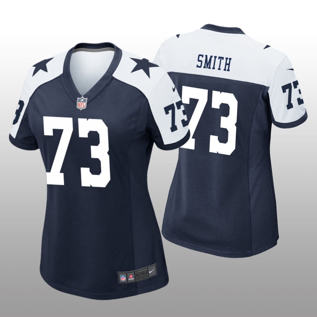 Dallas Cowboys Tyler Smith Navy Jersey Alternate Game - Women's