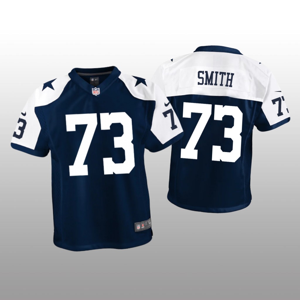 Dallas Cowboys Tyler Smith Navy Jersey Alternate Game - Youth