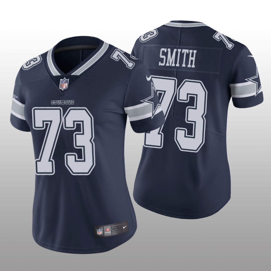 Dallas Cowboys Tyler Smith Navy Jersey Vapor Limited - Women's
