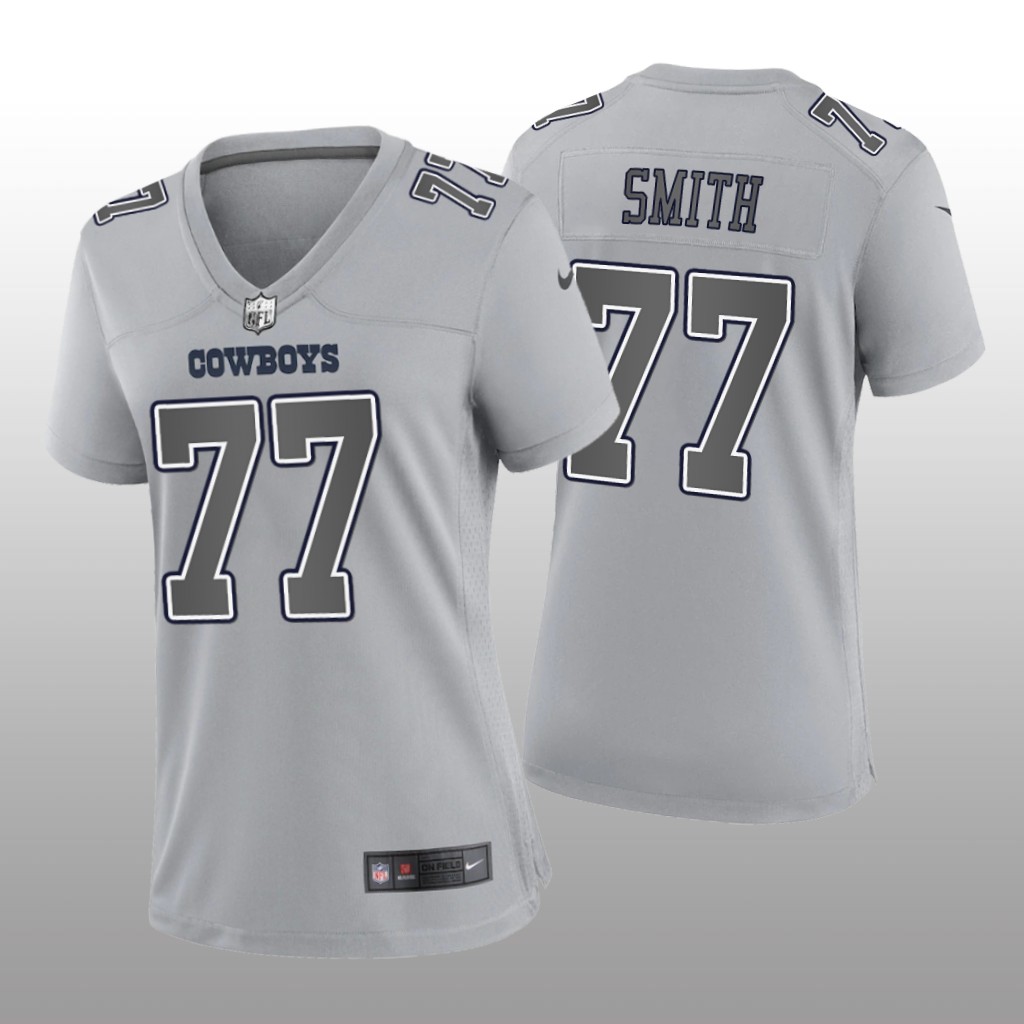 Dallas Cowboys Tyron Smith Gray Jersey Atmosphere Fashion Game - Women's