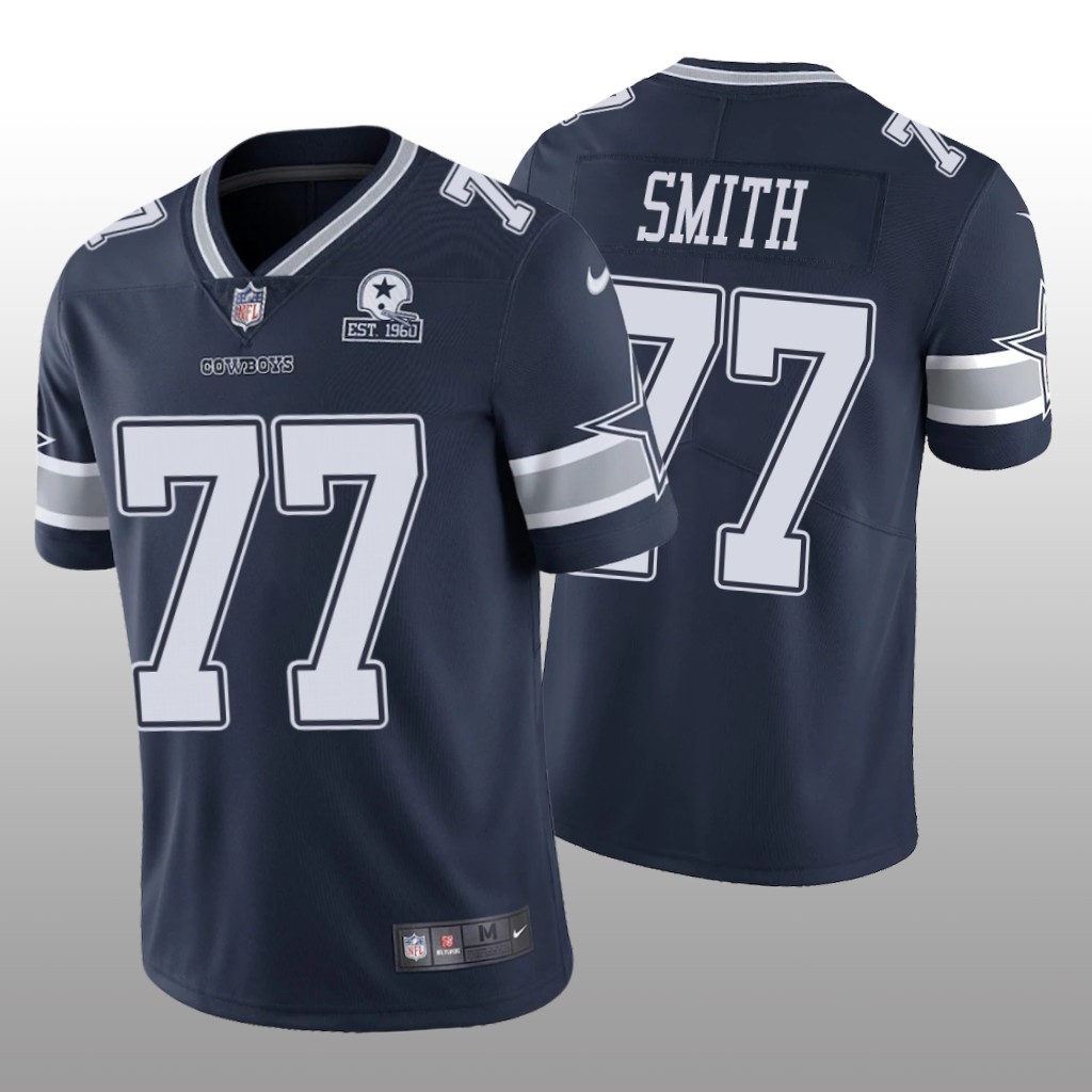 Dallas Cowboys Tyron Smith Navy Vapor Limited Jersey 60th Anniversary - Men's