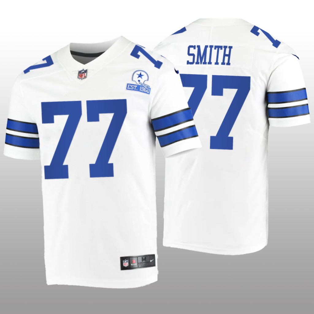 Dallas Cowboys Tyron Smith White Vintage Jersey 60th Season - Men's