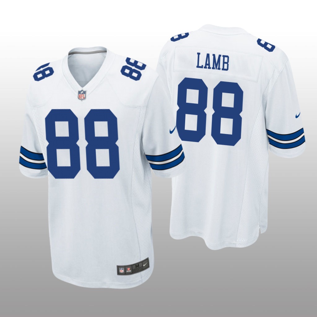 Dallas Cowboys White 2020 NFL Draft CeeDee Lamb Game Jersey