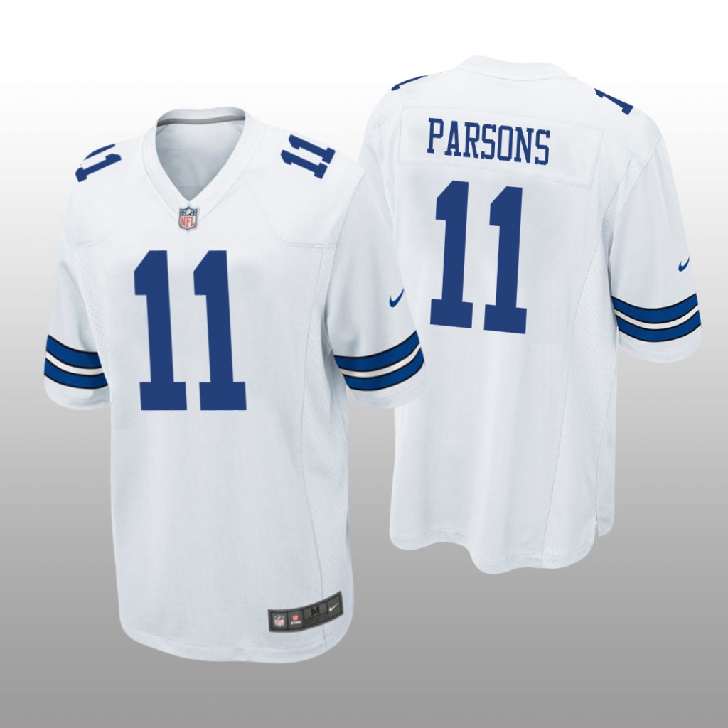 Dallas Cowboys White 2021 NFL Draft Micah Parsons Game Jersey