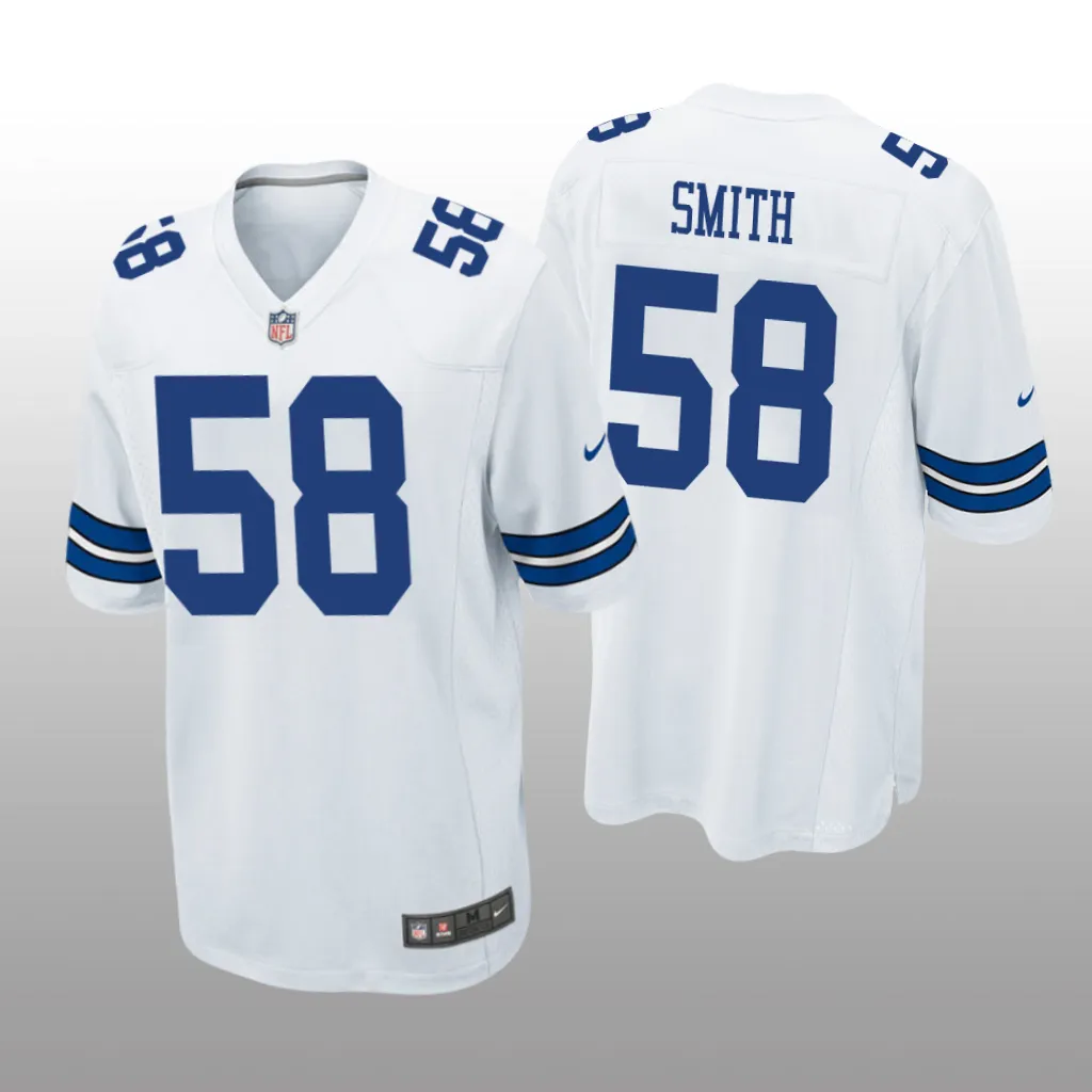 Dallas Cowboys White 2023 NFL Draft Mazi Smith Game Jersey