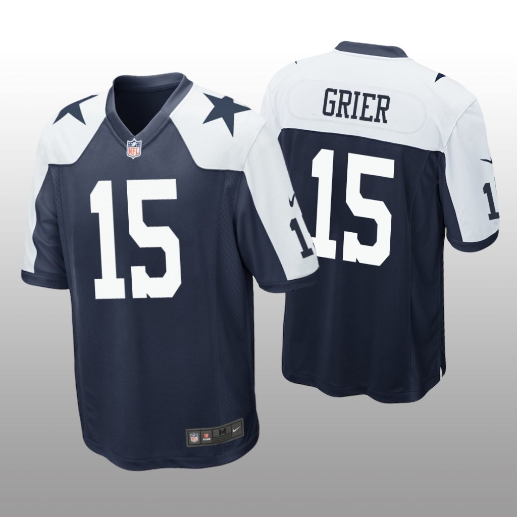 Dallas Cowboys Will Grier Navy Jersey Alternate Game - Men's