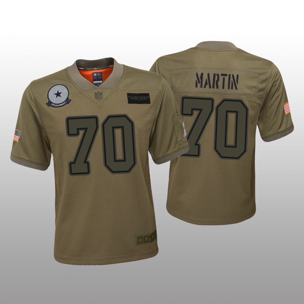 Dallas Cowboys Zack Martin Camo Game Jersey 2019 Salute to Service - Youth