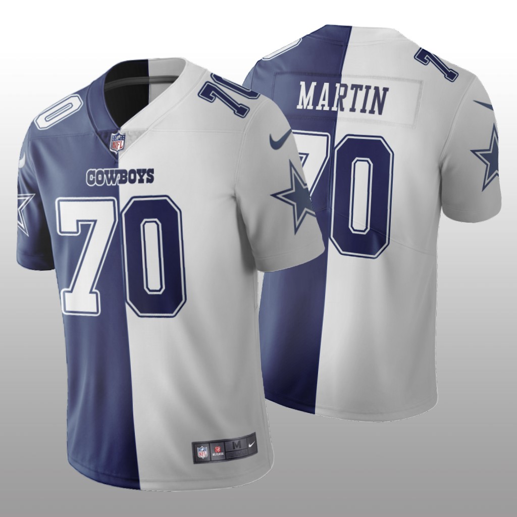 Dallas Cowboys Zack Martin Navy White Vapor Limited Split Jersey Two Tone - Men's