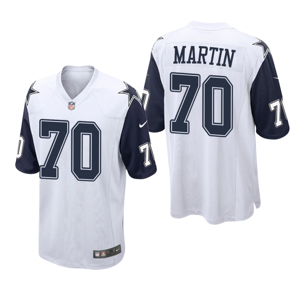 Dallas Cowboys Zack Martin White Jersey Alternate Game - Men's