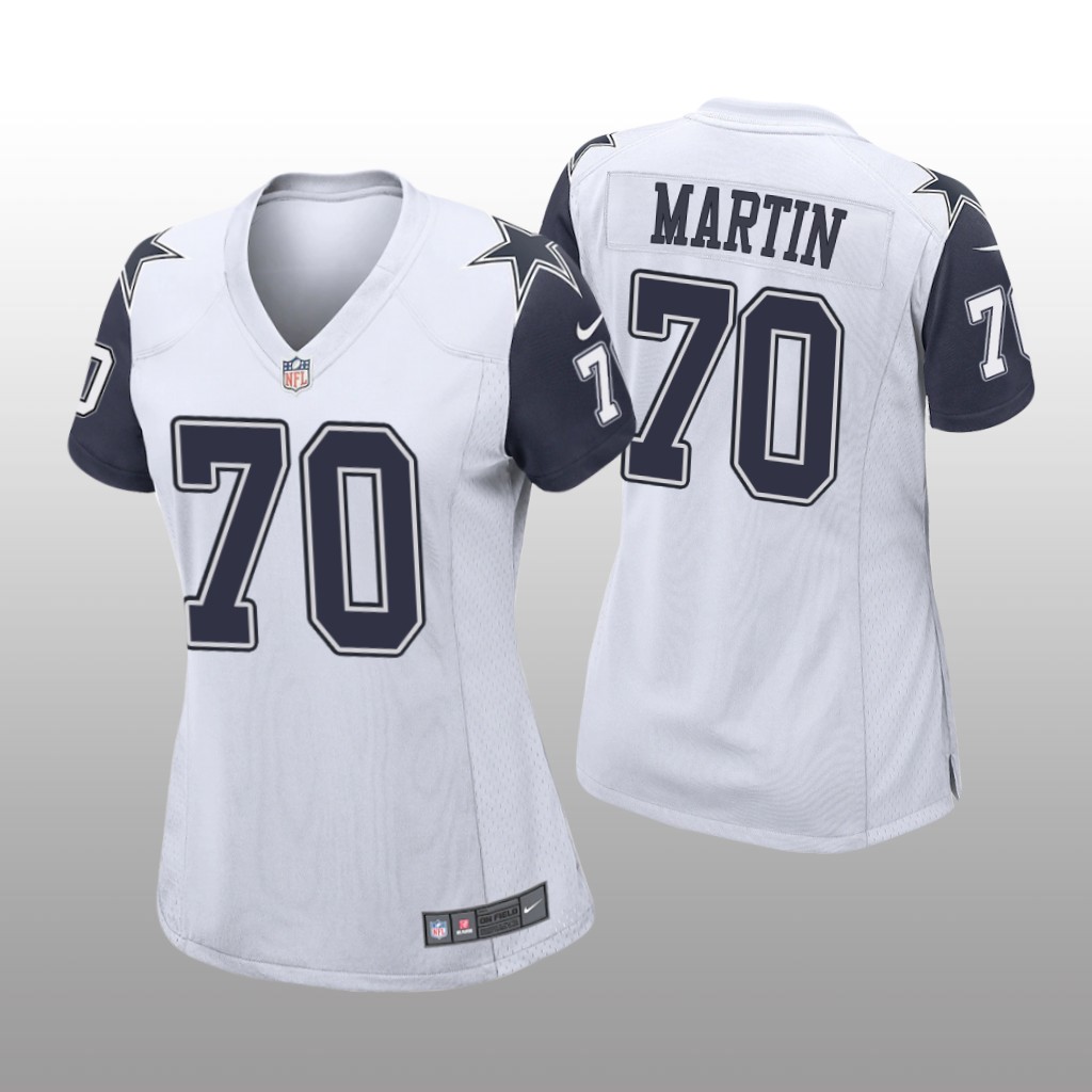 Dallas Cowboys Zack Martin White Jersey Alternate Game - Women's