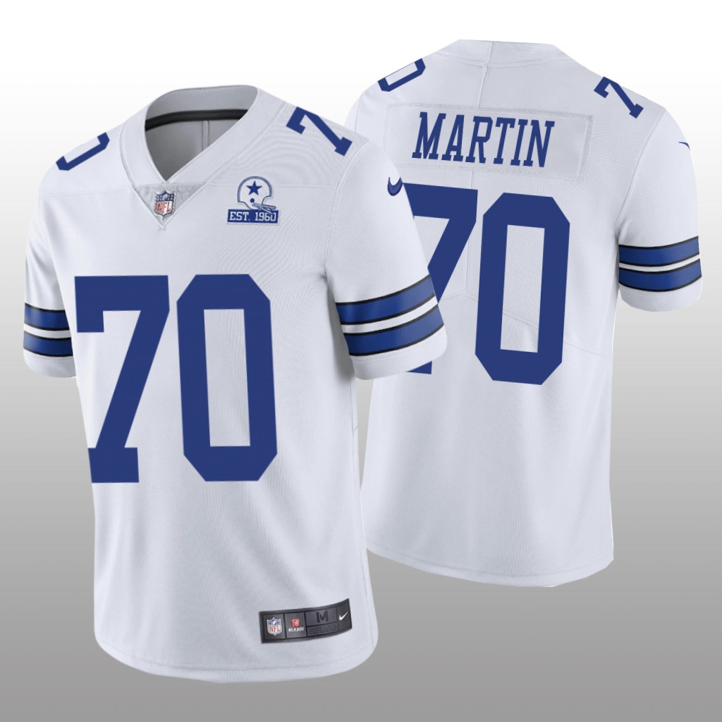 Dallas Cowboys Zack Martin White Vapor Limited Jersey 60th Anniversary - Men's