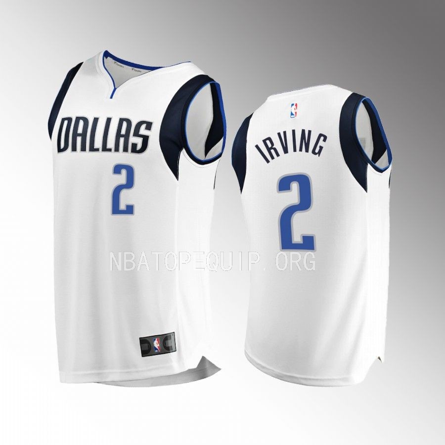 Dallas Mavericks #2 Kyrie Irving Association Edition Jersey 2022-23  White