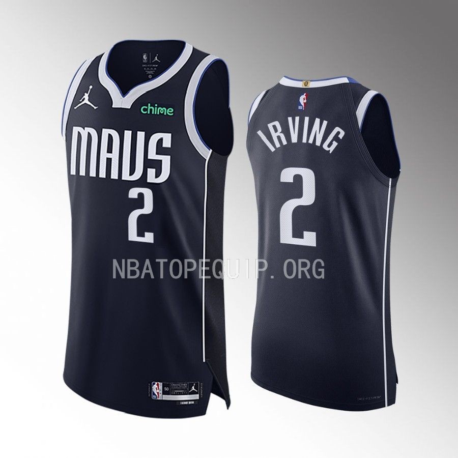 Dallas Mavericks #2 Kyrie Irving Navy Statement Edition Jersey 2022-23