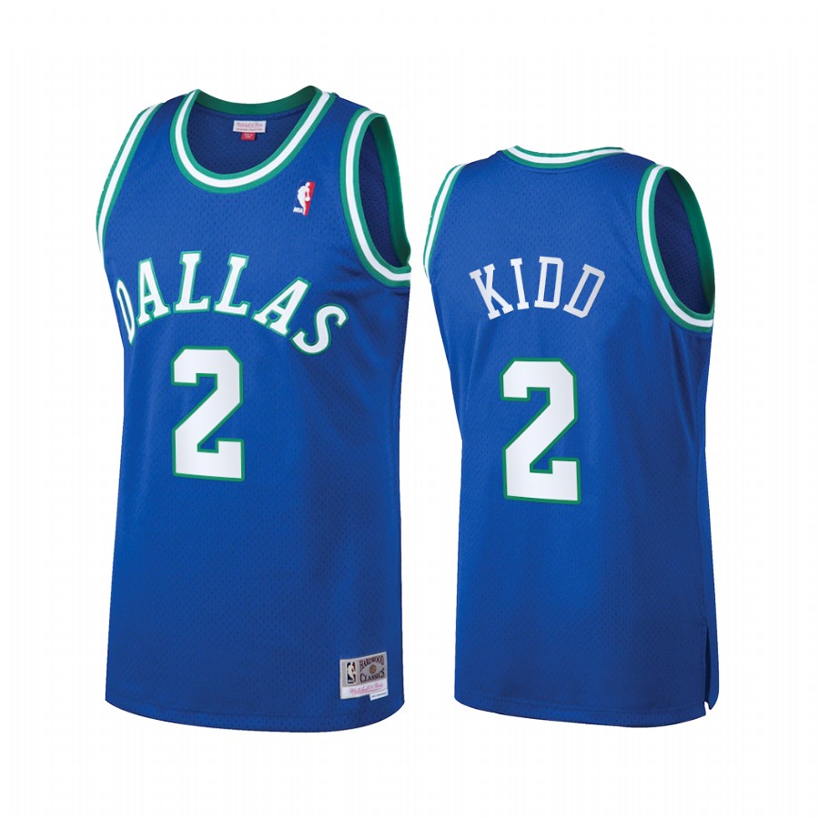 Dallas Mavericks Jason Kidd #2 Blue Heritage Classic Jersey