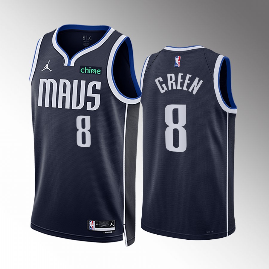 Dallas Mavericks Josh Green 2022-23 Statement Edition Navy #8 Jersey Swingman